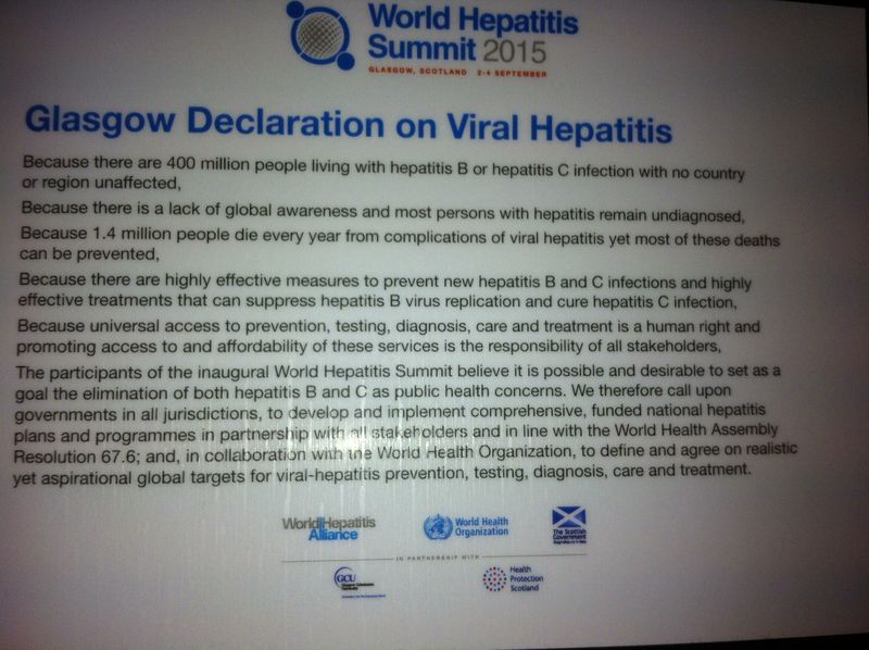 Glasgow declaration on hepatatis